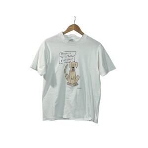 Fun Golden Retriever My Name is No! No! Bad Dog Novelty Lady's T-Shirt Size M